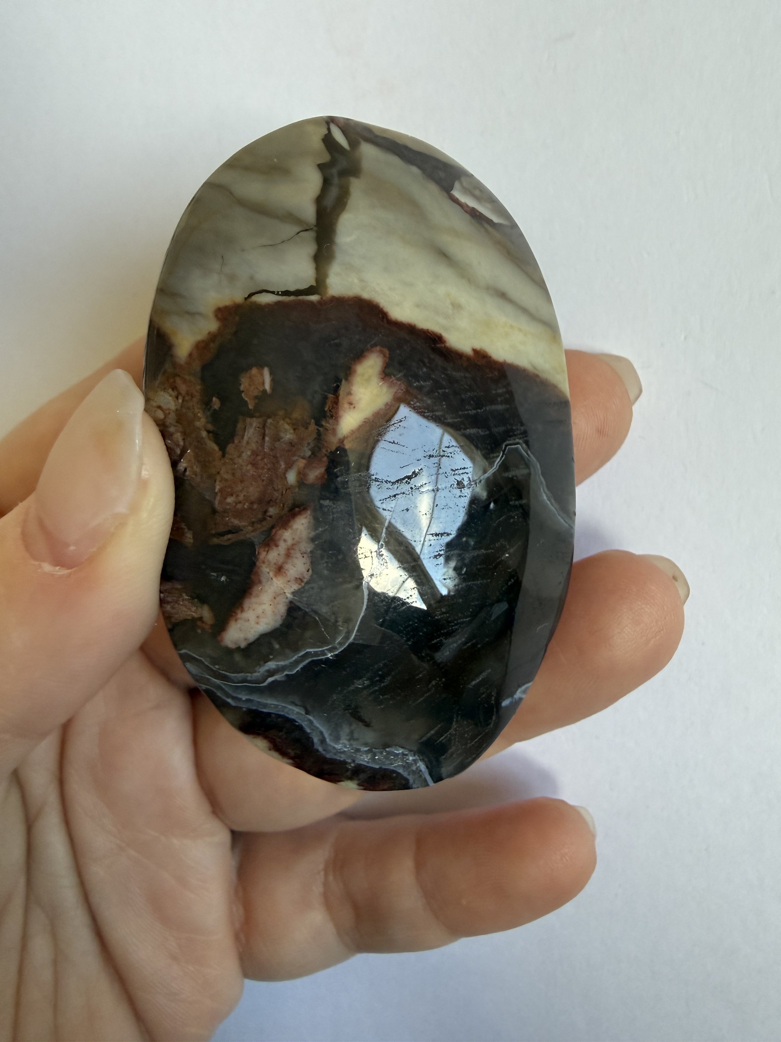 Volcano Agate Palmstone (A)