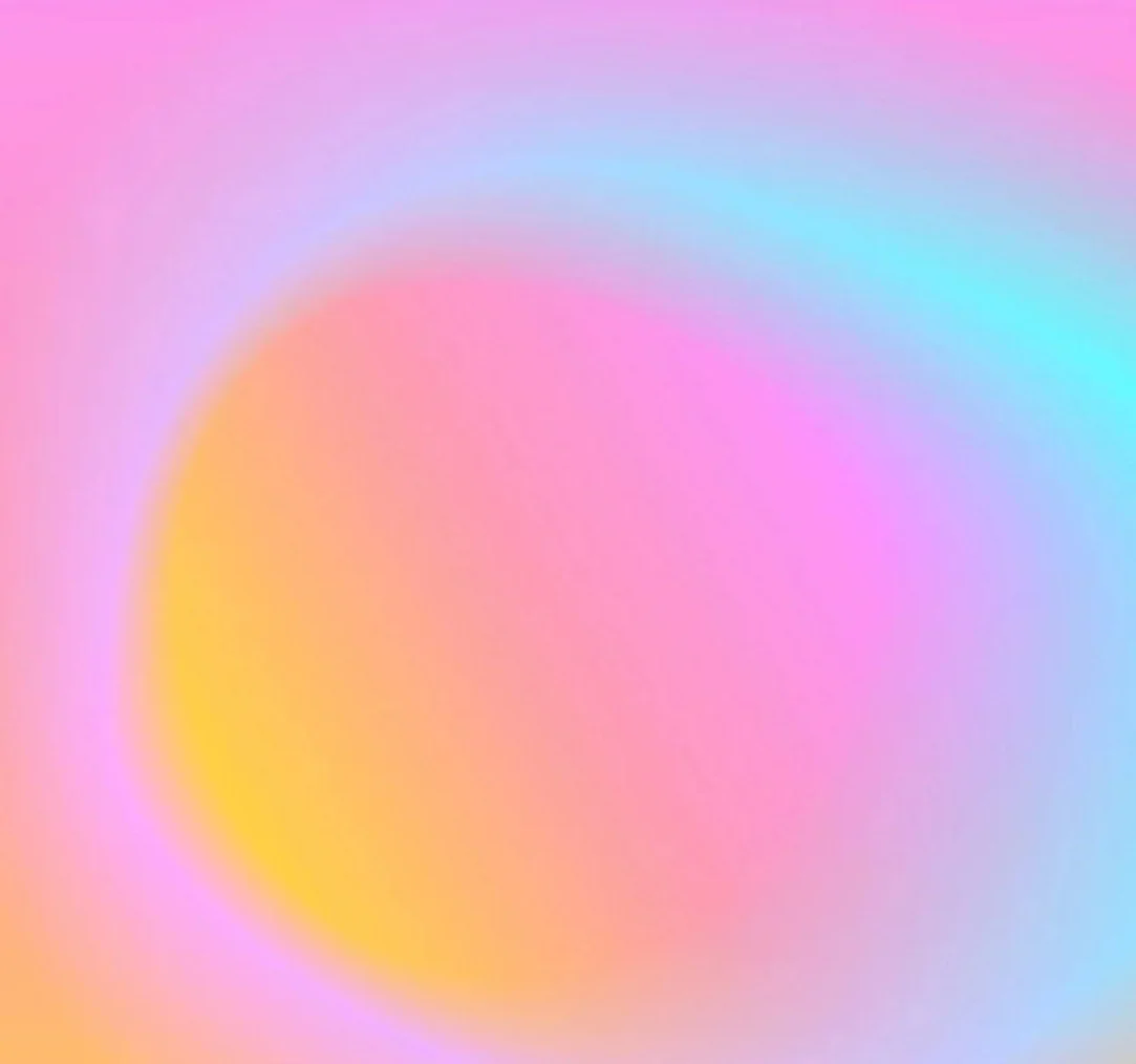 Soft pastel gradient background with blending pink, yellow, purple, and blue colors.