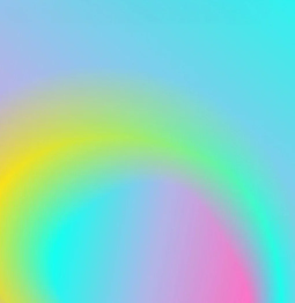 Abstract gradient with pastel rainbow colors blending together.