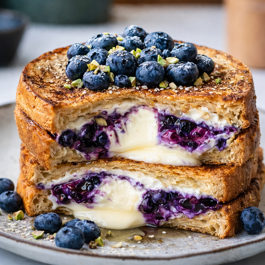 Blueberry Cheesecake Stuffed French Toast