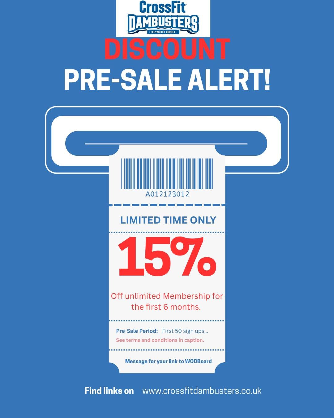 ⭐Get on board and get ahead. 

⭐Our opening date is soon so we are launching our initial membership offer!

The first 50 unlimited members will receive a 15% discount for their first 6 months with us from our official opening date. 🤩

Head to our we