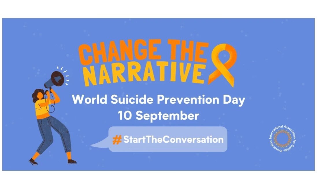 Today is World Suicide Prevention Day. This year&rsquo;s theme continues &ldquo;Changing the narrative on suicide&rdquo;.
This is a major public health challenge (WHO, 2026). This theme calls on us to challenge harmful myths, reduce stigma and foster