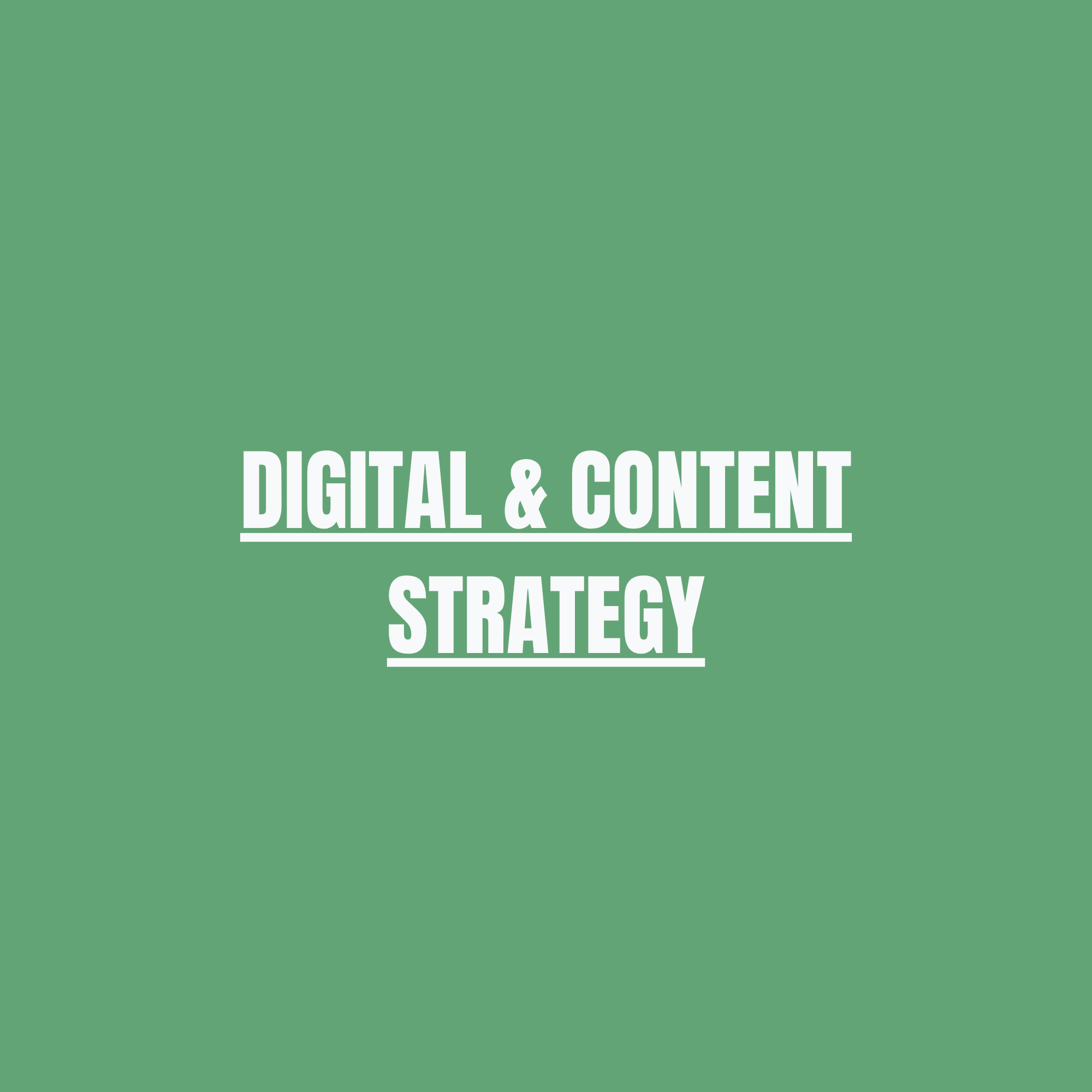 Digital & Content Strategy