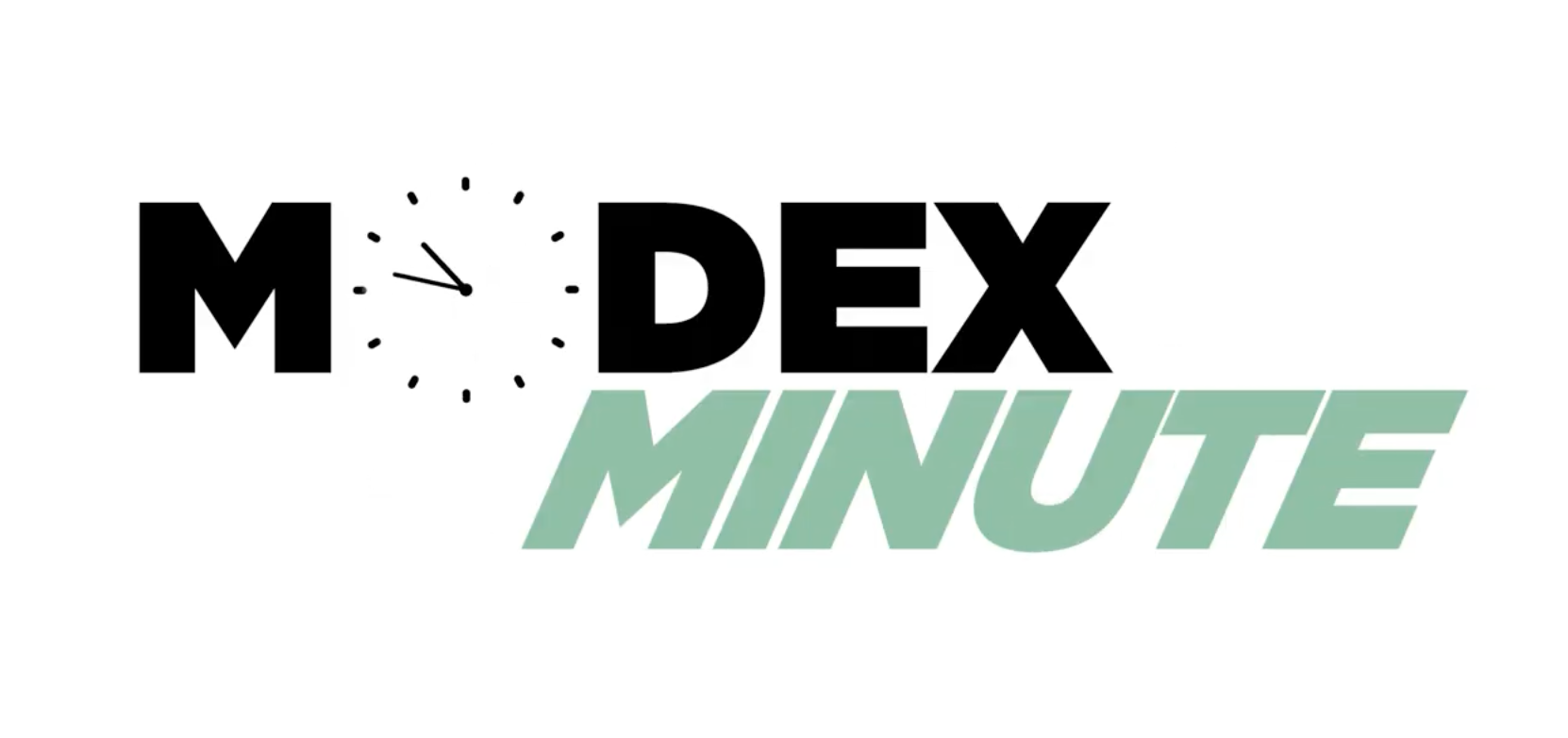 Logo for Midtown Minute featuring a clock icon with hands pointing to 11:55, and the words 'MIDTOWN MINUTE' with Midtown in black, bold uppercase letters and Minute in green, italicized uppercase letters.