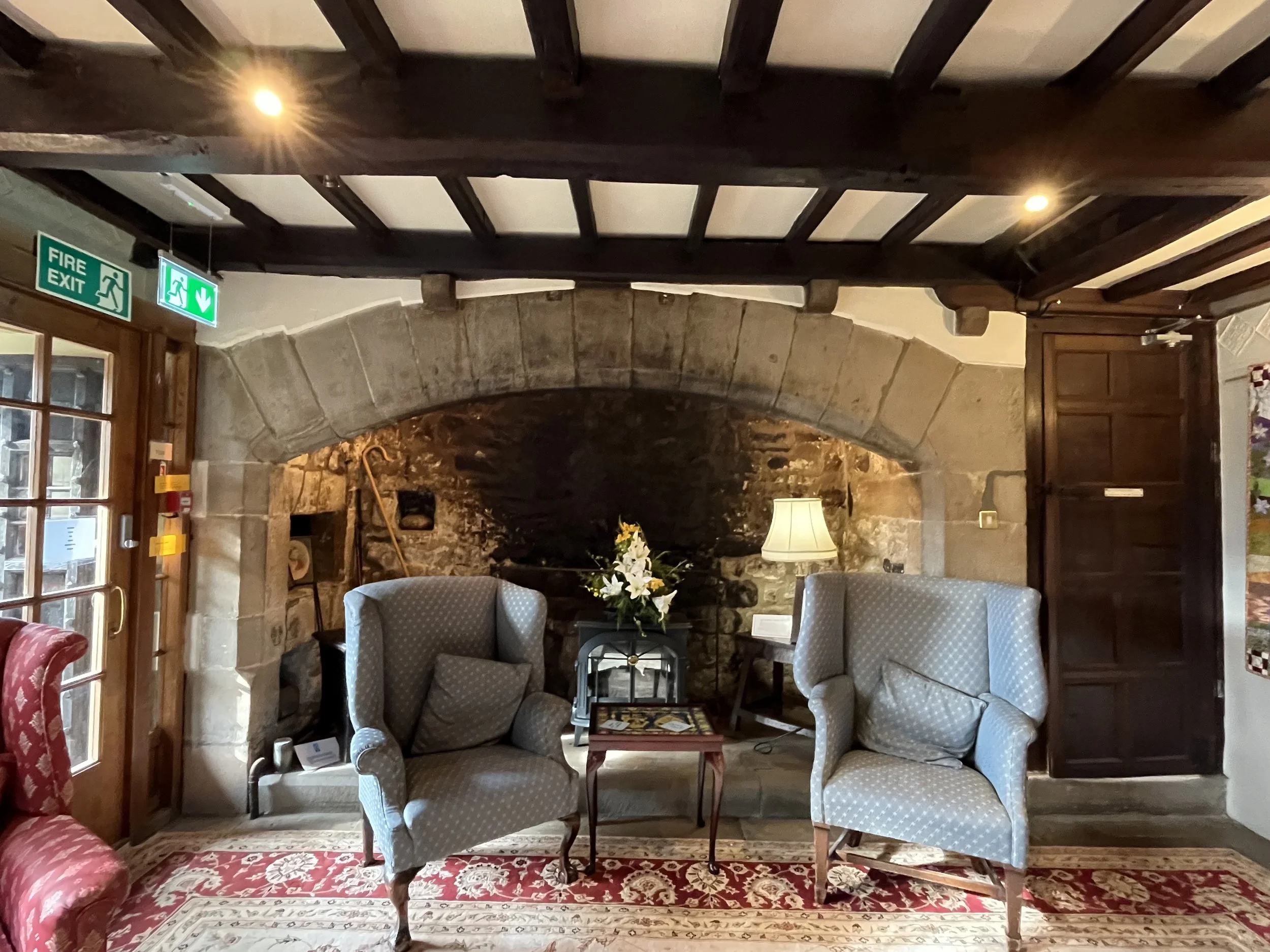 Sixteenth century inglenook fireplace