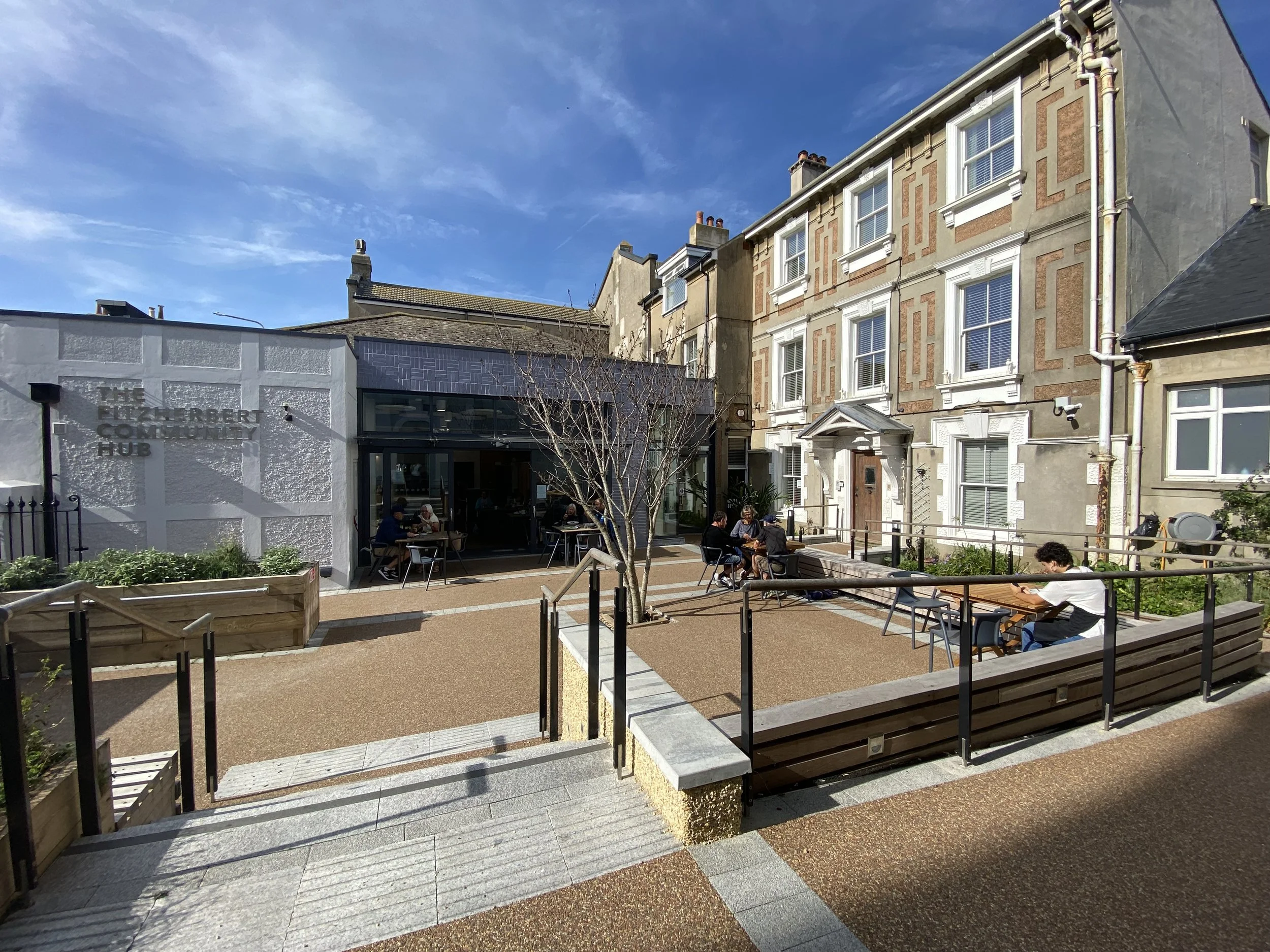 The view from the church towards the Fitz