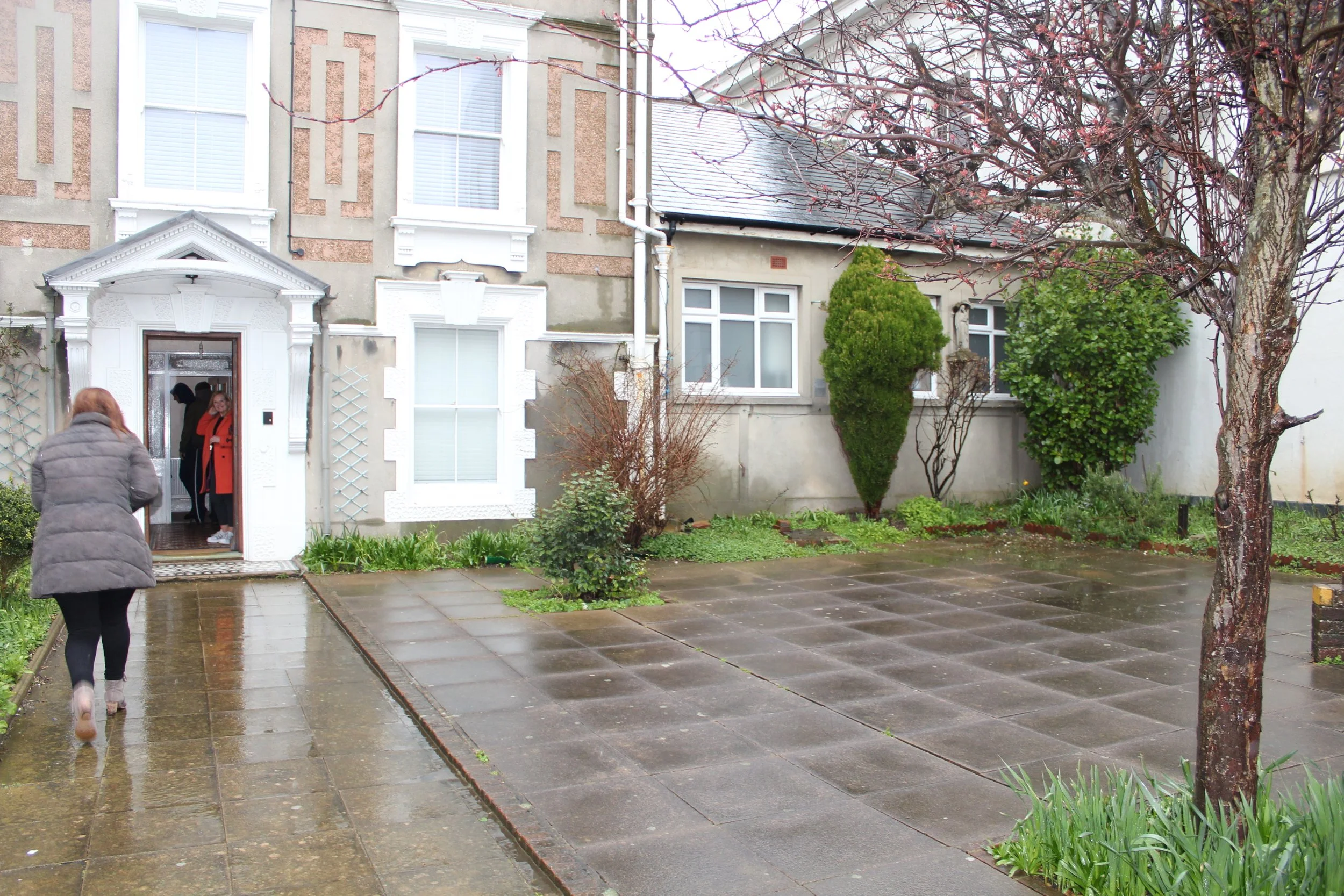 The garden area outside the Presbytery
