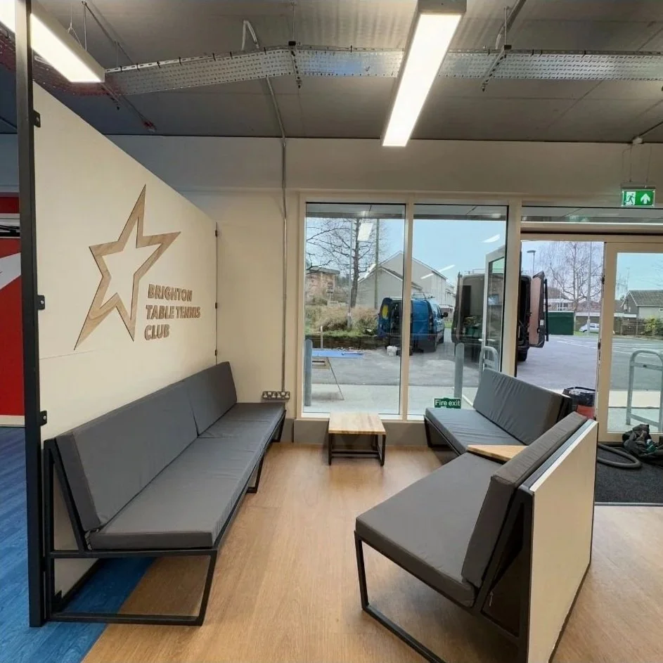 Seating space away from the play area