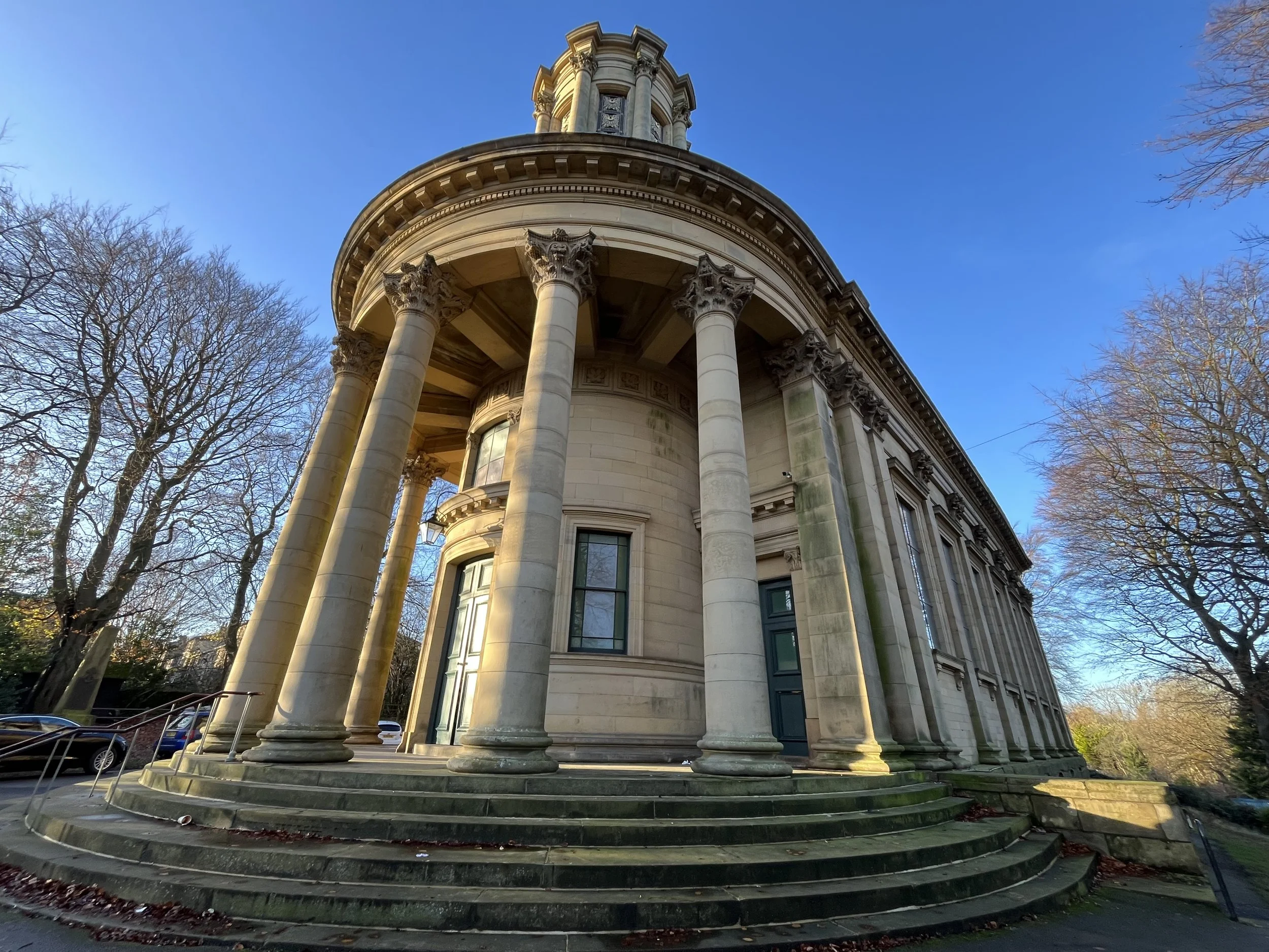 View towards the entrance of the church