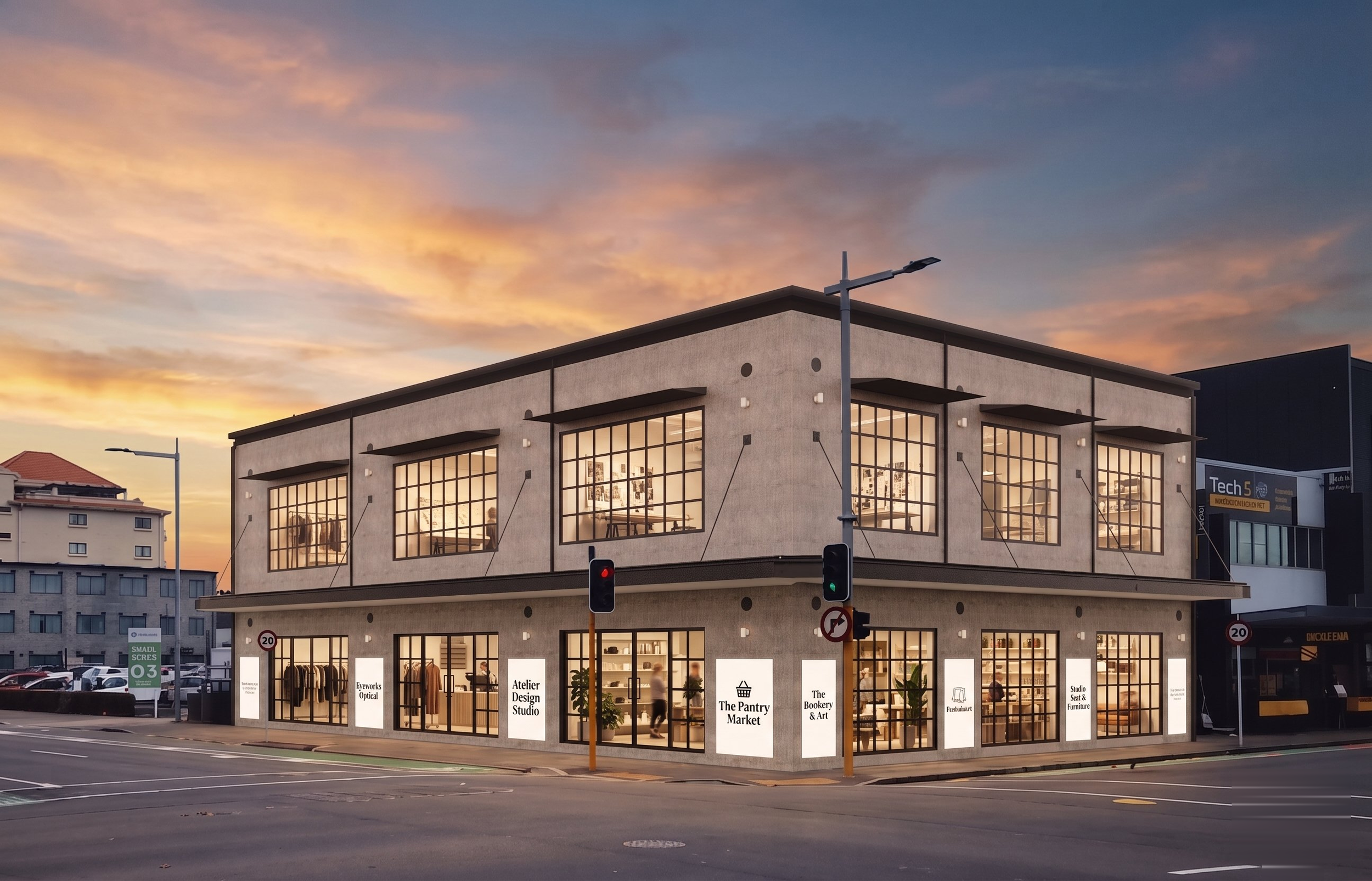 Colombo Road building render