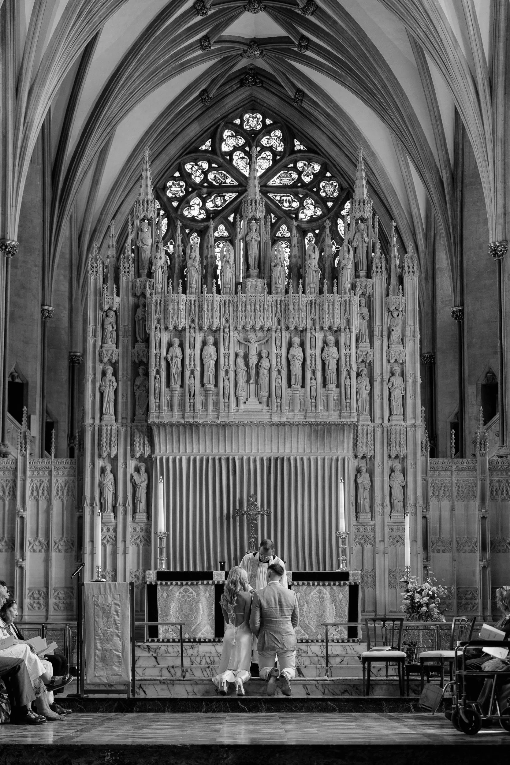 Church interior wedding ceremony architecture and atmosphere