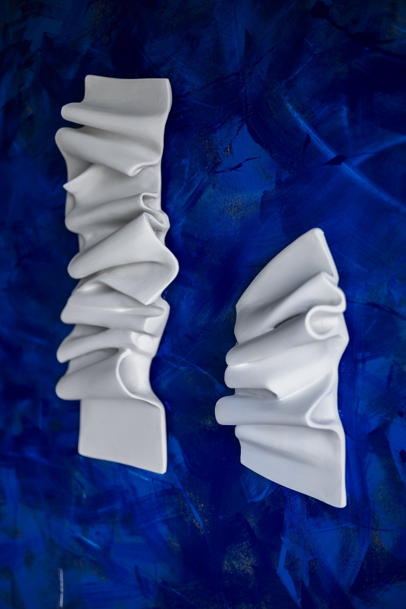 Snake It (Series I, 2025) - Minimalist Wall Sculpture Diptych by Budini