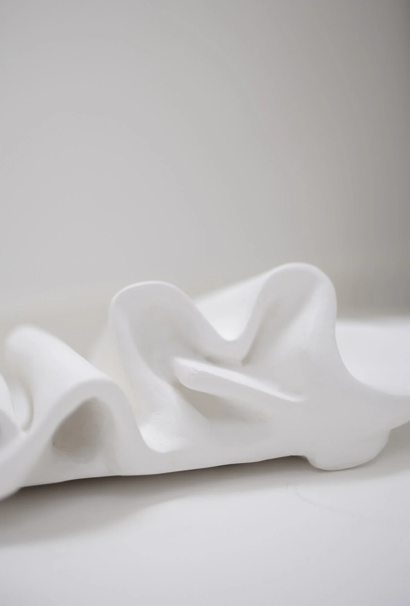 Fabric-and-plaster sculpture technique - Budini's signature bas-relief process in Snake It