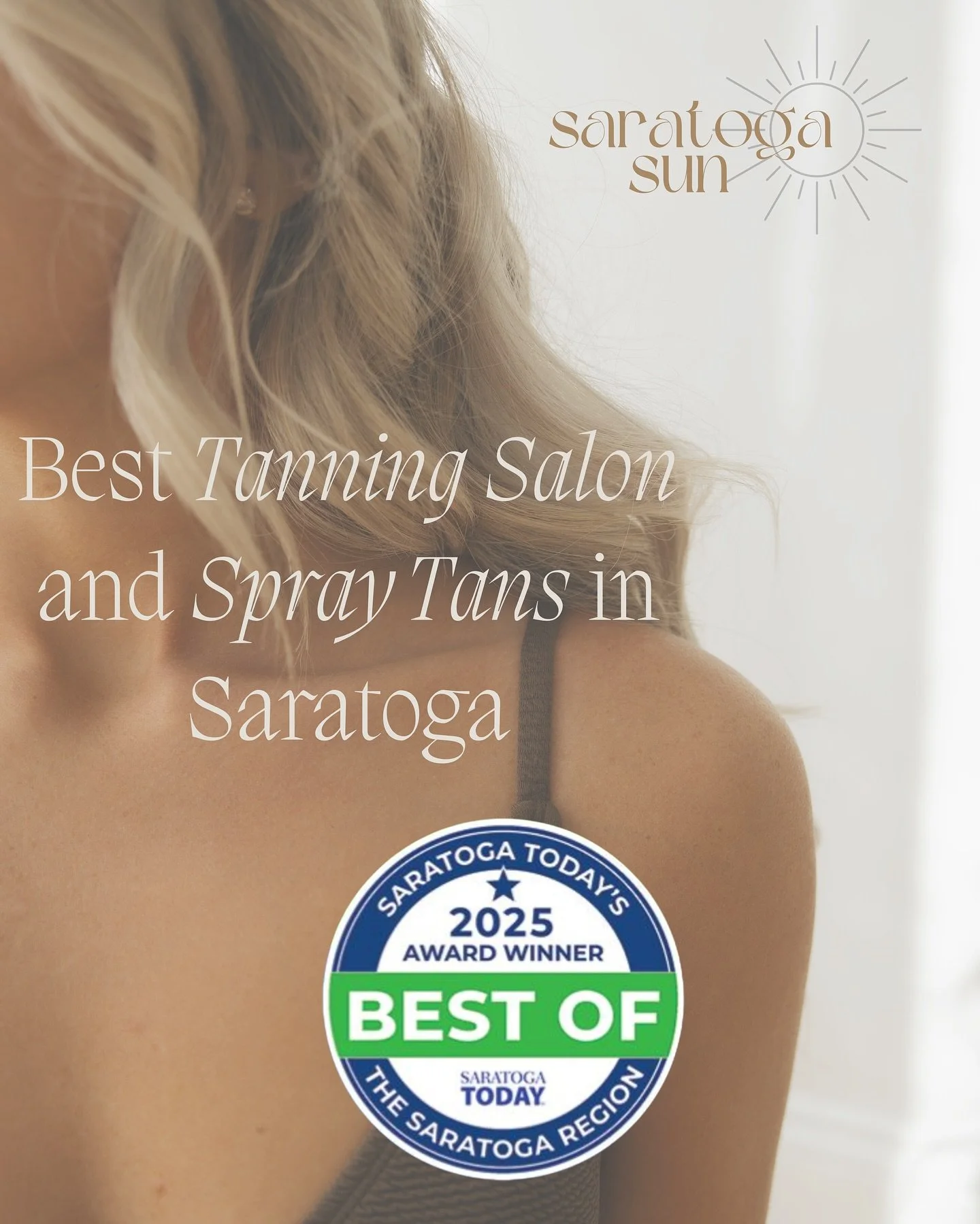 Saratoga Sun Named Best Tanning Salon &amp; Best Spray Tans in Saratoga Springs for 2025