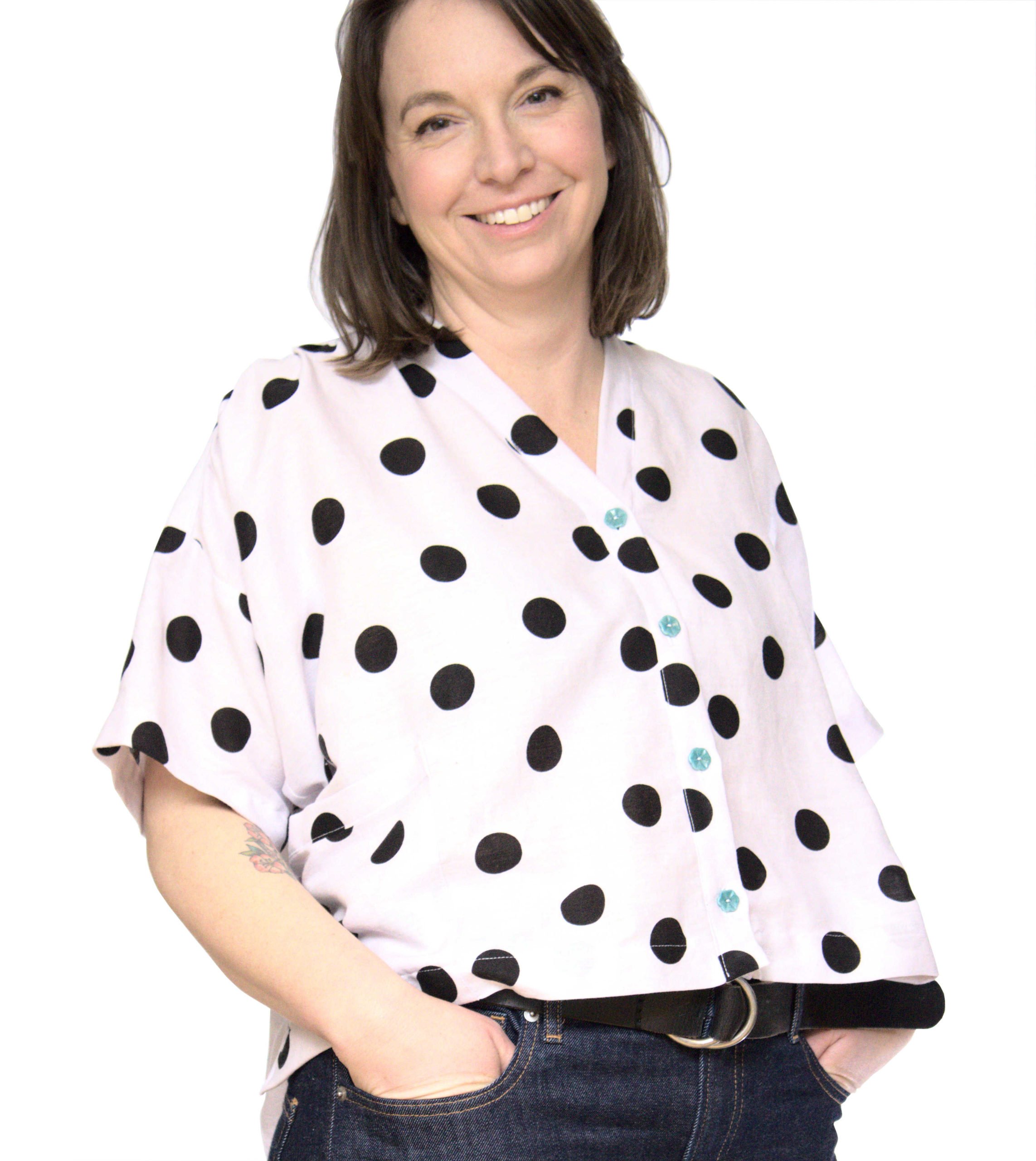 Lawrence Top – Zero Waste Tunic and Cropped Top Digital Sewing Pattern