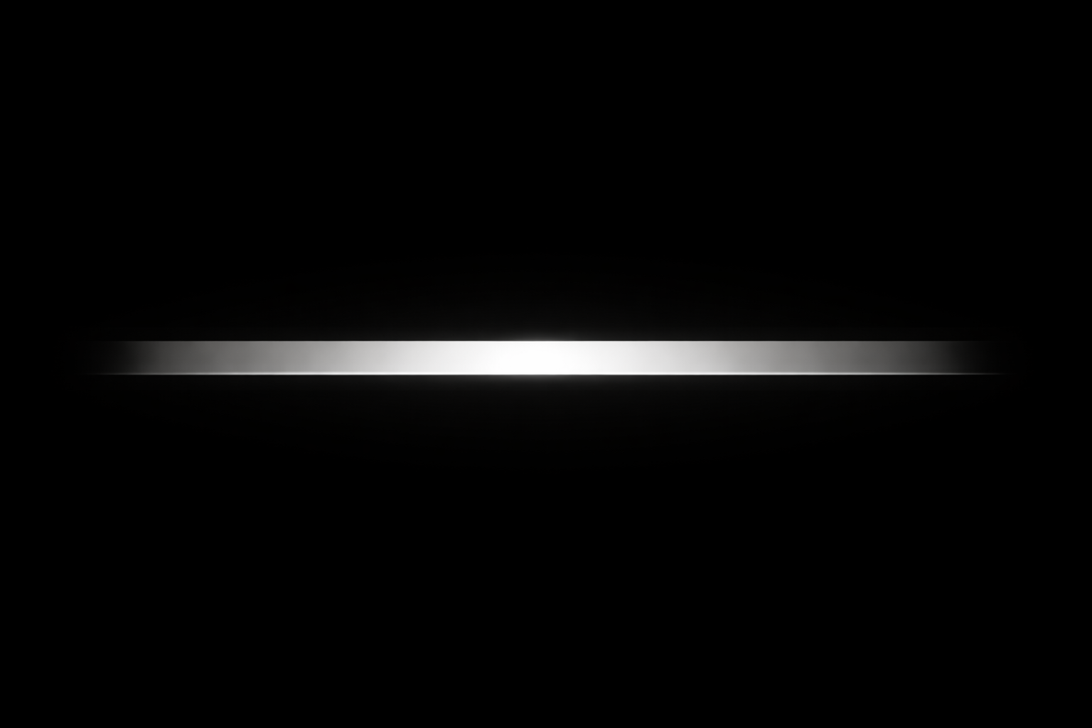 A sleek, illuminated horizontal line on a dark background, resembling a futuristic or digital design element.