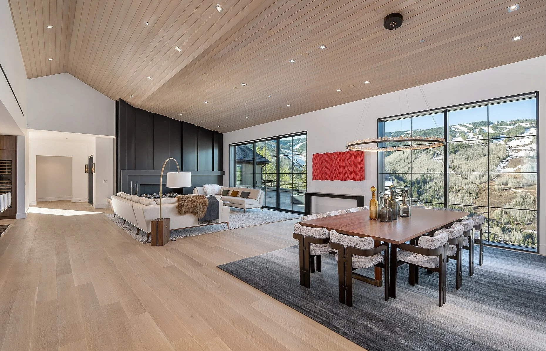 $40 million dollar listing in Vale with dining room and living room and mountain views