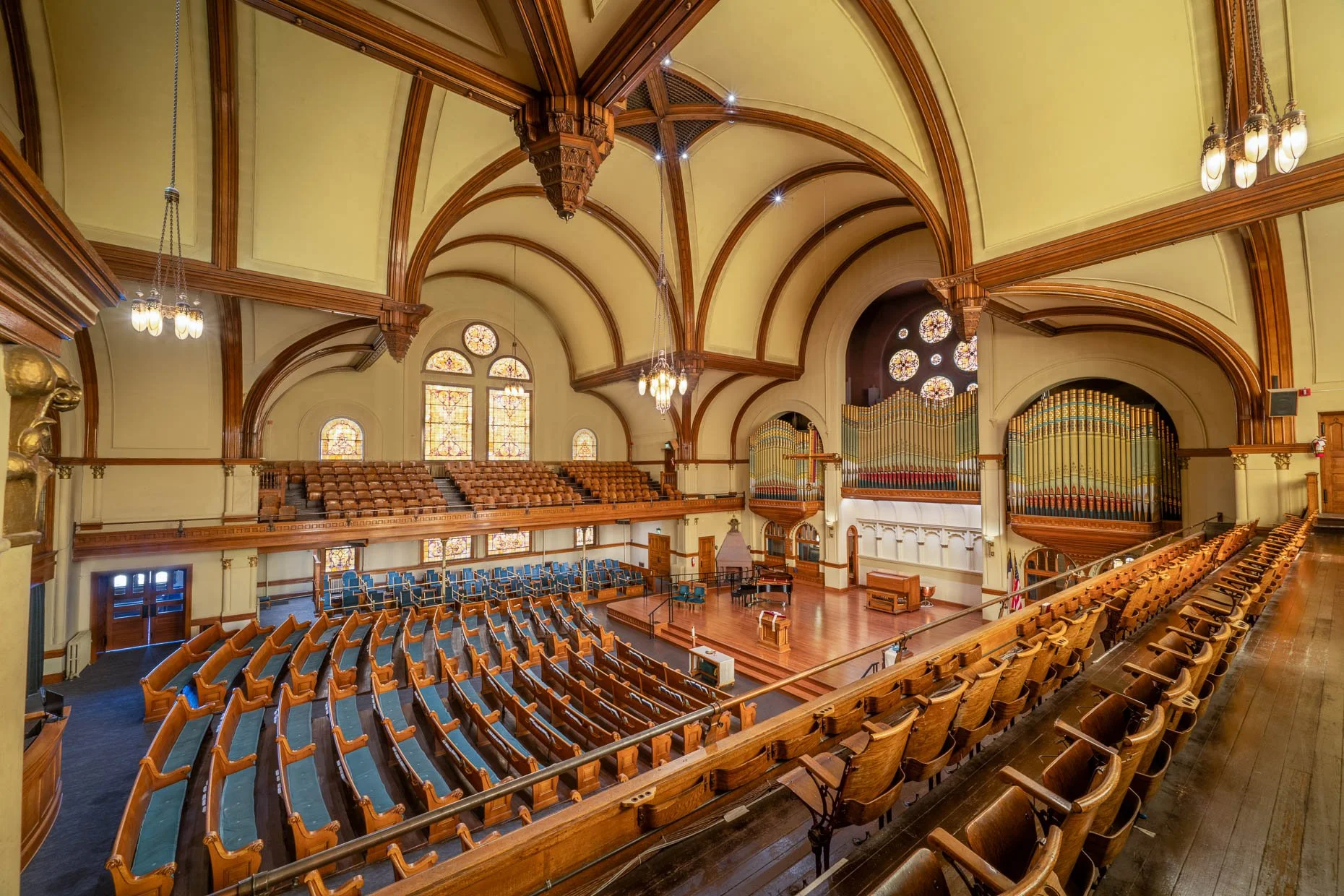 Victorian church interior in Downtown, Denver