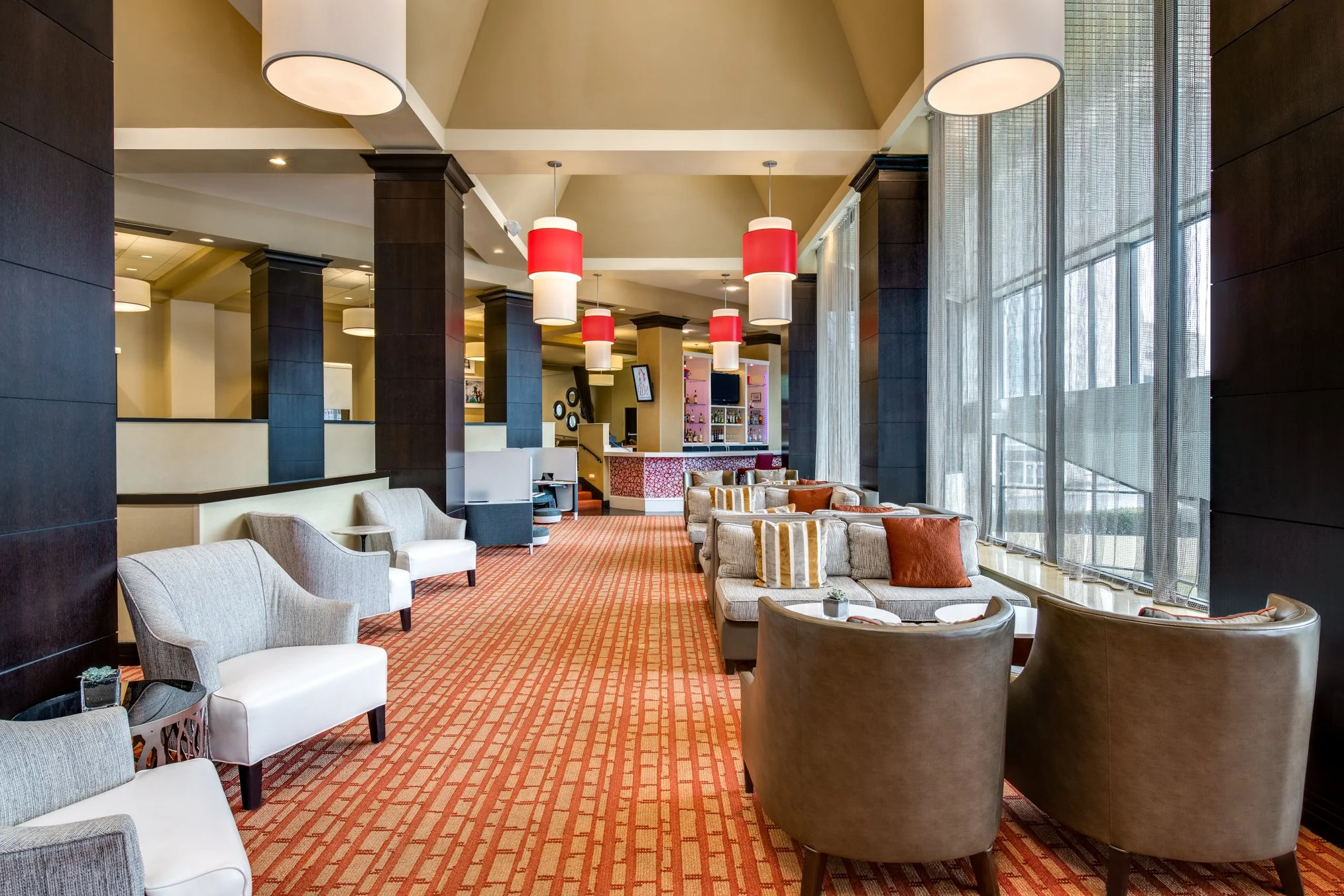 Lobby in White Plains NY hotel