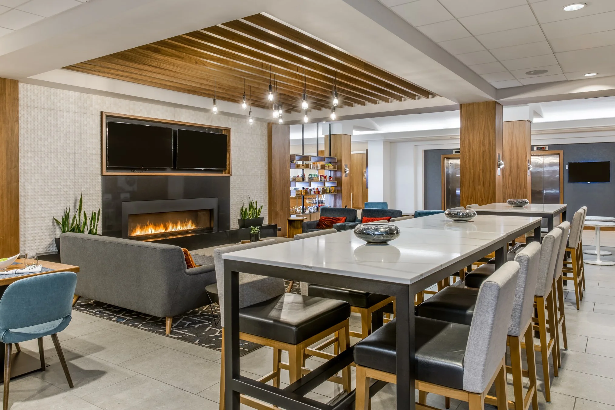 Bar area in hotel in Denver