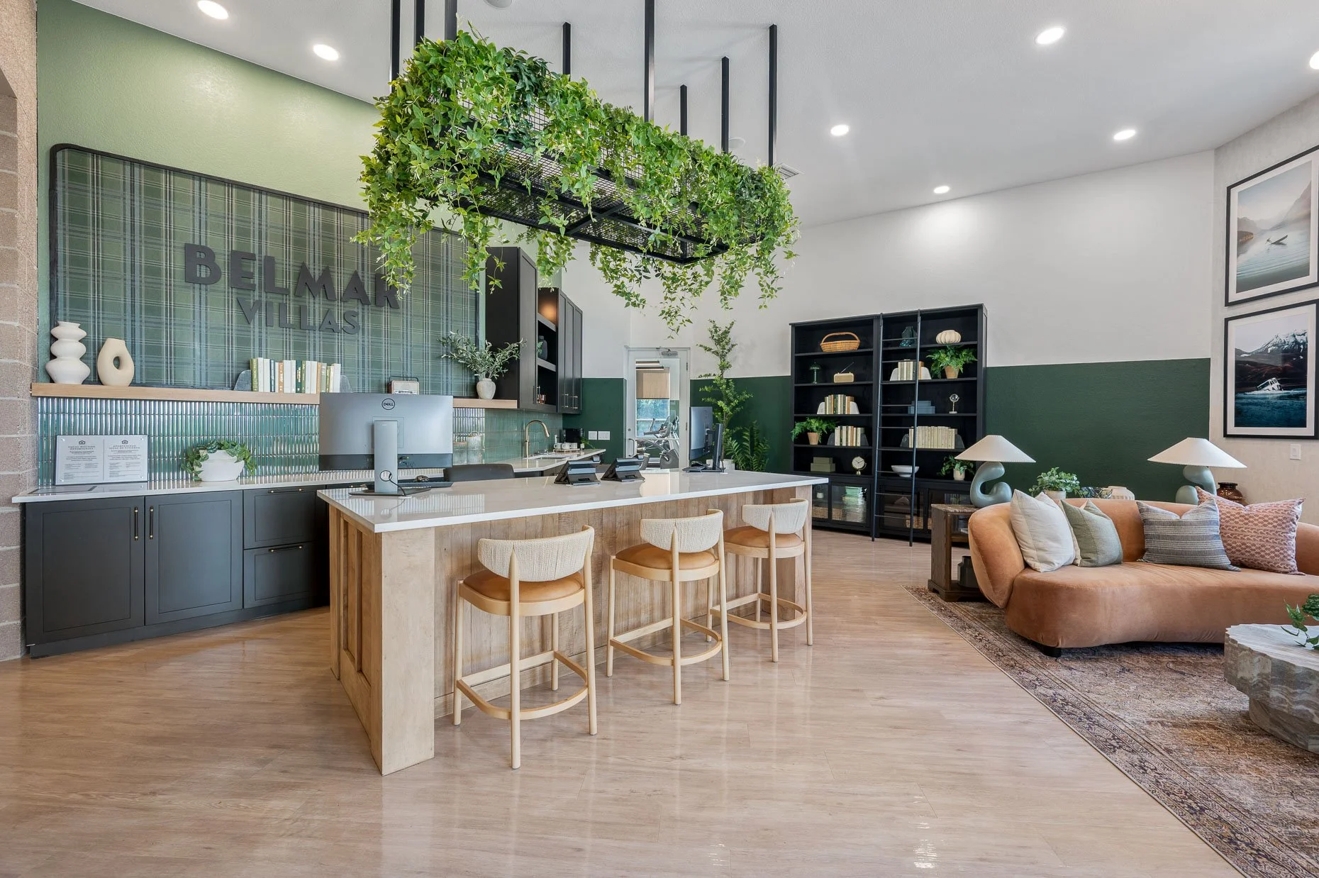 Lobby for apartment complex