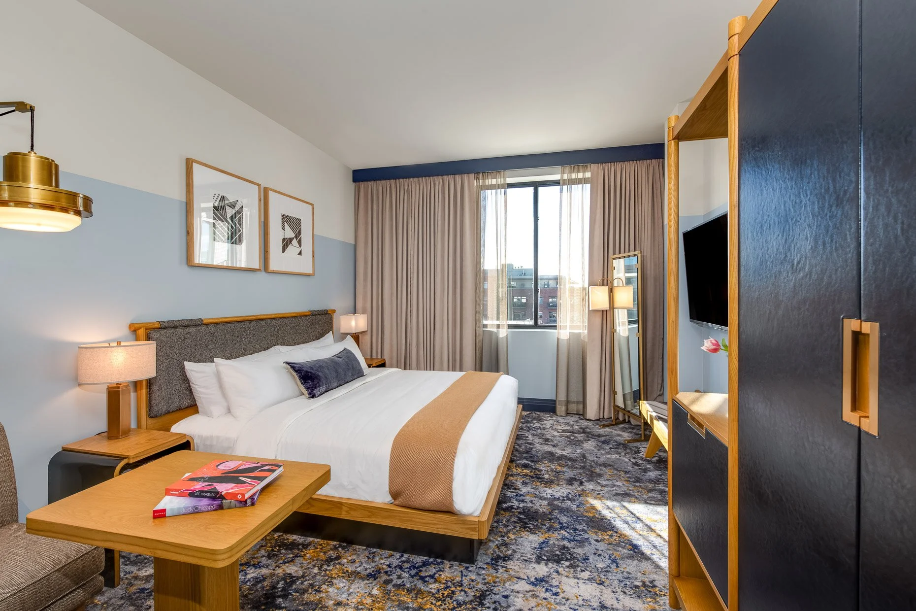 Hotel room at Clayton Lane in Denver