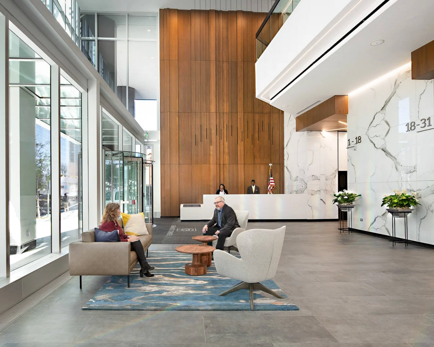 KBS new office building lobby in Downtown Denver