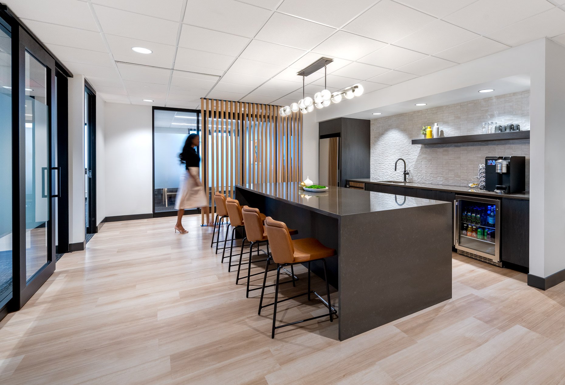 Lifestyle Photography in Edward Jones newly designed office in Golden