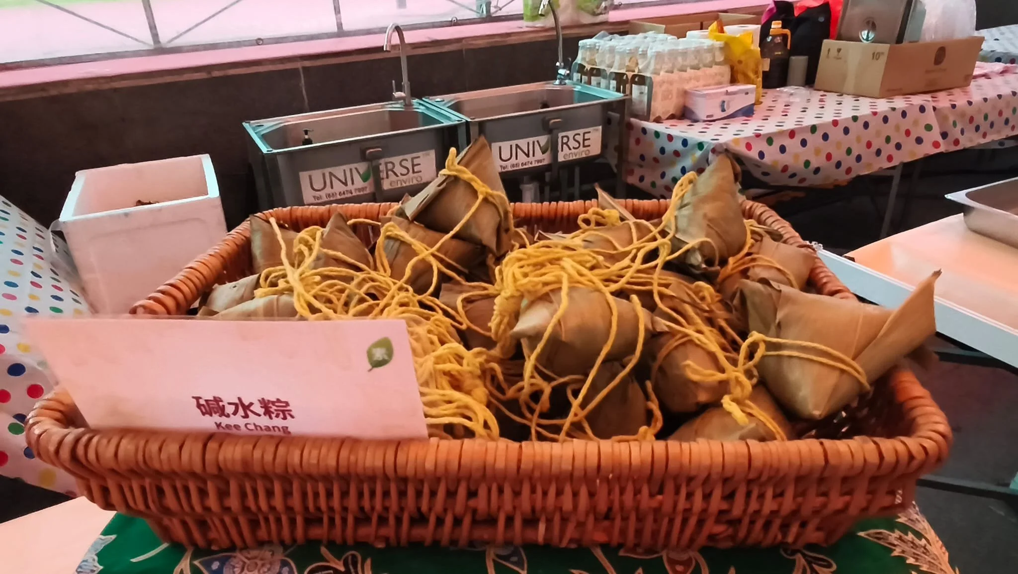 Our Kee-Chang dumpling during the Vesak Day Carnival at Buddha Tooth Relic Temple in Chinatown