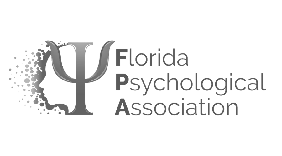 Logo of the Florida Psychological Association with a stylized brain and psi symbol.