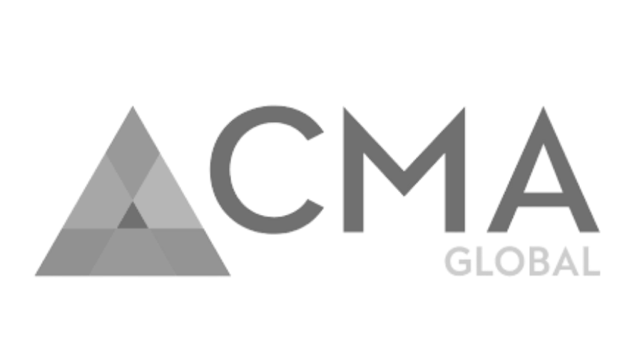 Logo for CMA Global featuring a stylized mountain graphic and bold text.