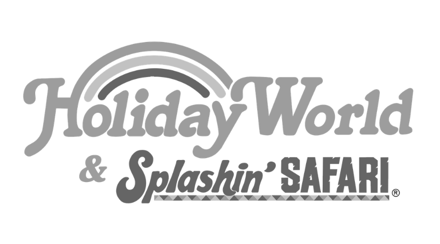Logo for Holiday World & Splashin' Safari amusement parks.
