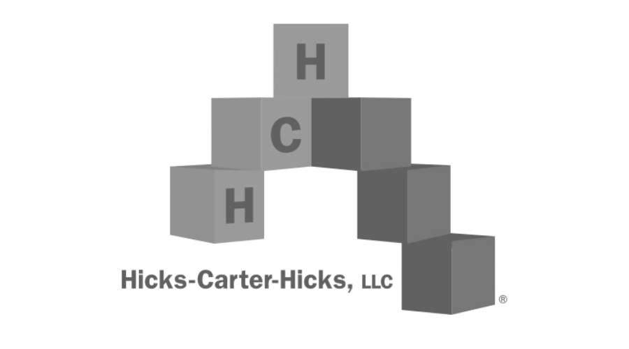 Gray 3D blocks with H, C, and H labels stacked to mimic a chemical structure diagram.