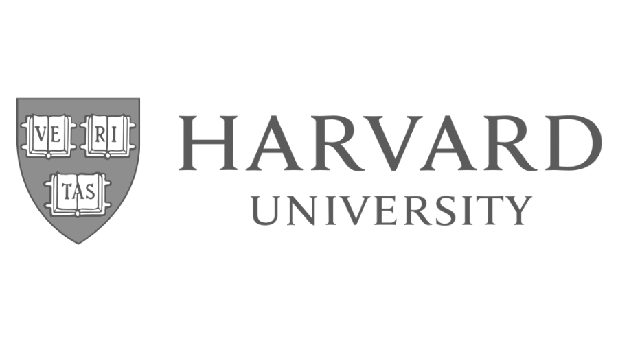 Harvard University logo with a shield containing the word 'VERITAS' and the words 'HARVARD UNIVERSITY' next to it.