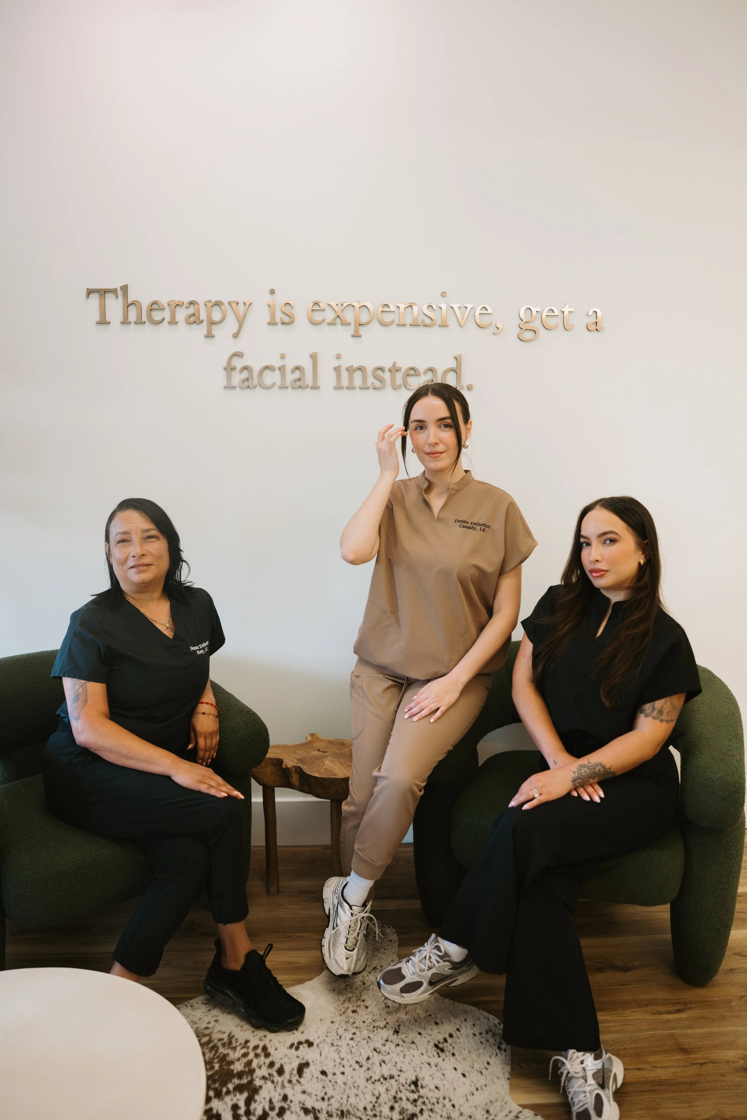 team of estheticians at Desnu Esthetics, skin care services near me