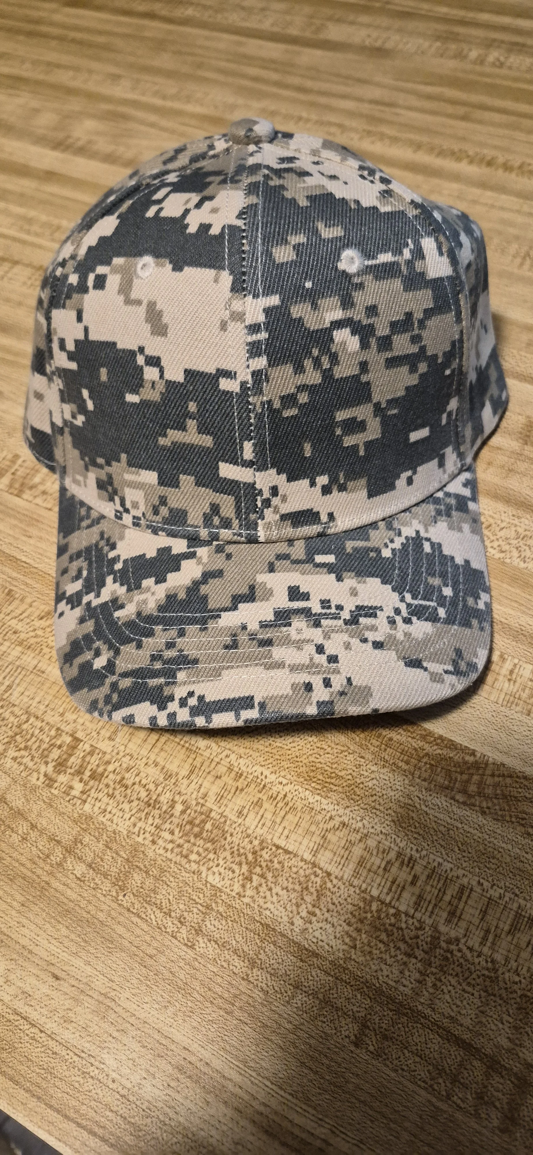 hat with engraved leather patch