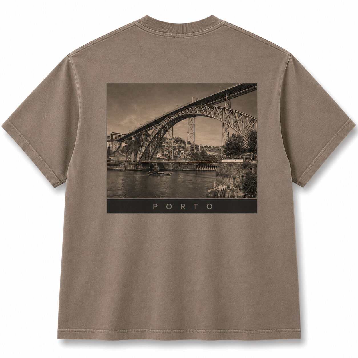 SAUDADE DO PORTO Vintage Wash Cotton T-Shirt