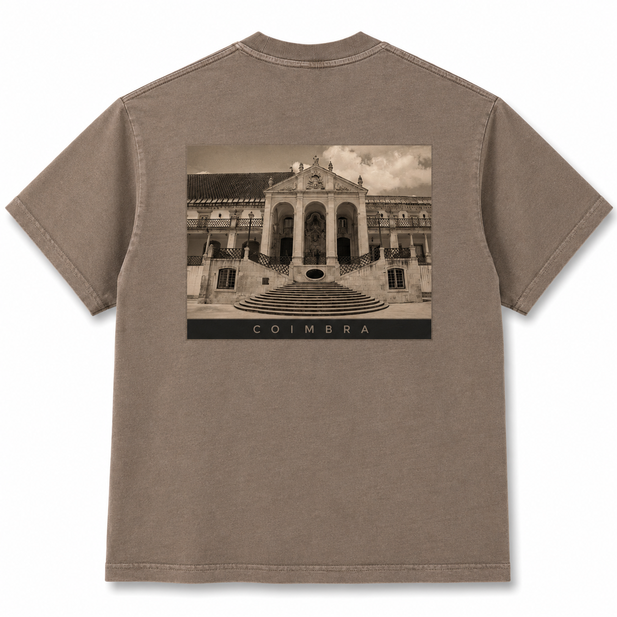 SAUDADE DE COIMBRA Vintage Wash Cotton T-Shirt