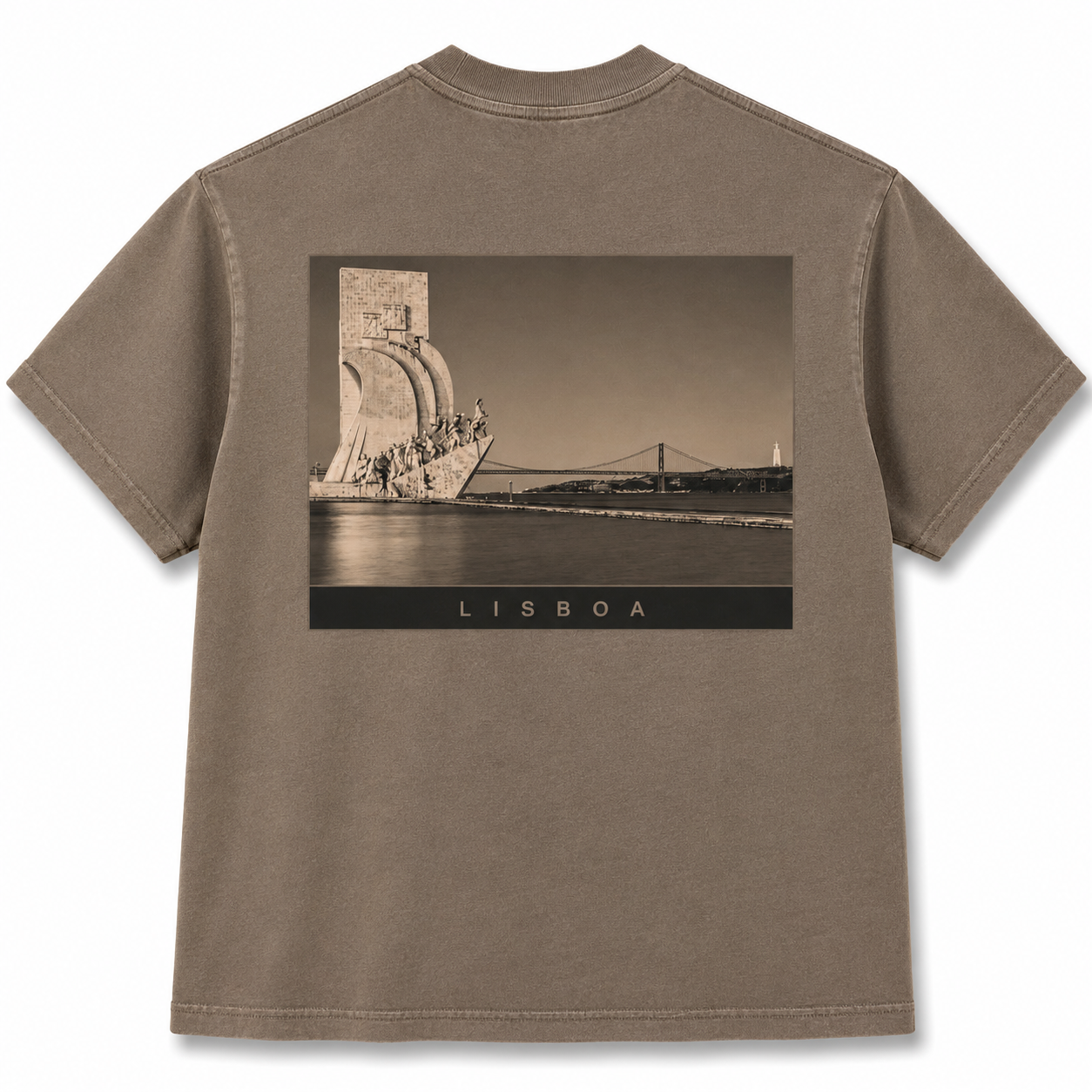 SAUDADE de Lisboa Vintage Wash Cotton T-Shirt