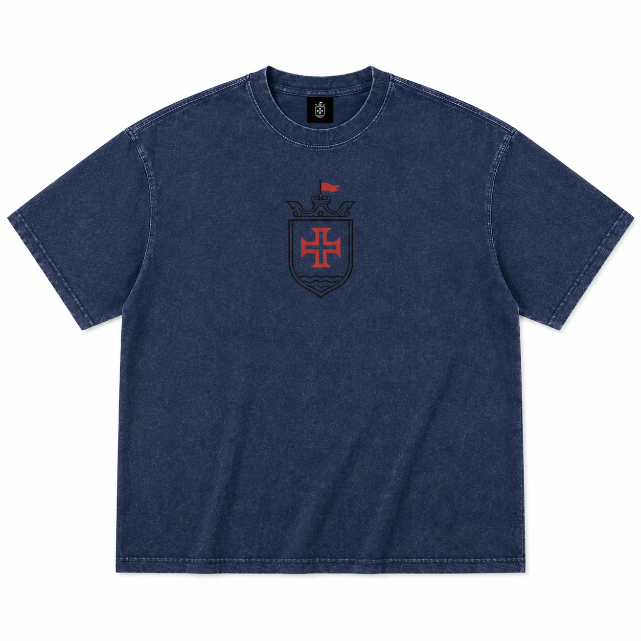 BARCELOS Mineral Wash Boxy Cotton T-Shirt