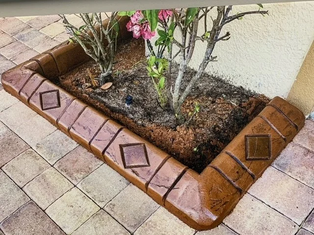 Double Lines and Diamond Stamp