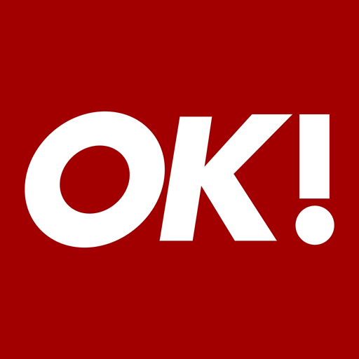 Red background with large white text that says 'OK!'