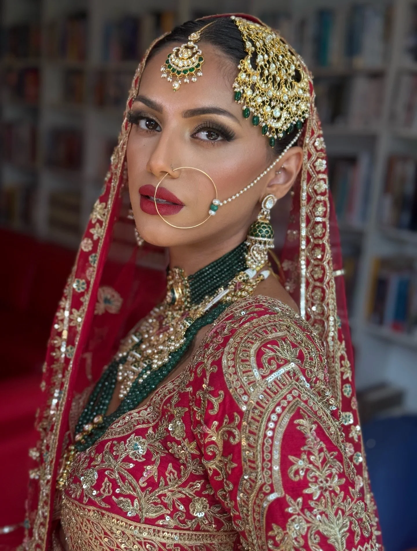 A Beautiful Bridal Glam by @officiallubnarafiq 🌹

Outfit: @bibildn 
Jewellery: @heritage_jewels 
Styling: @zafshabir 

#bridalglam #lubnarafiq #bridalmakeup #lubnarafiqacademy #makeuptraining