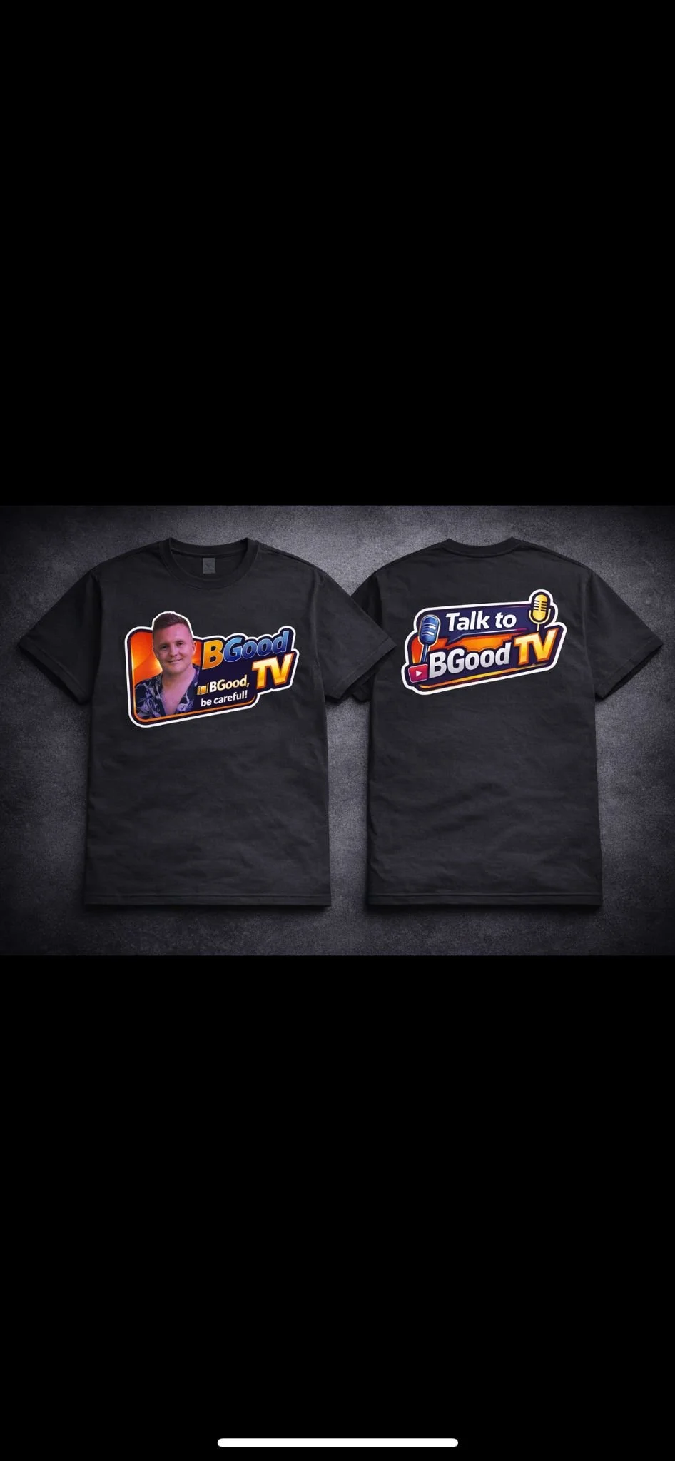 BGood or BCareful T Shirt - Black