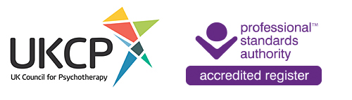 UK Council for Psychotherapy and Professional Standards Authority logos