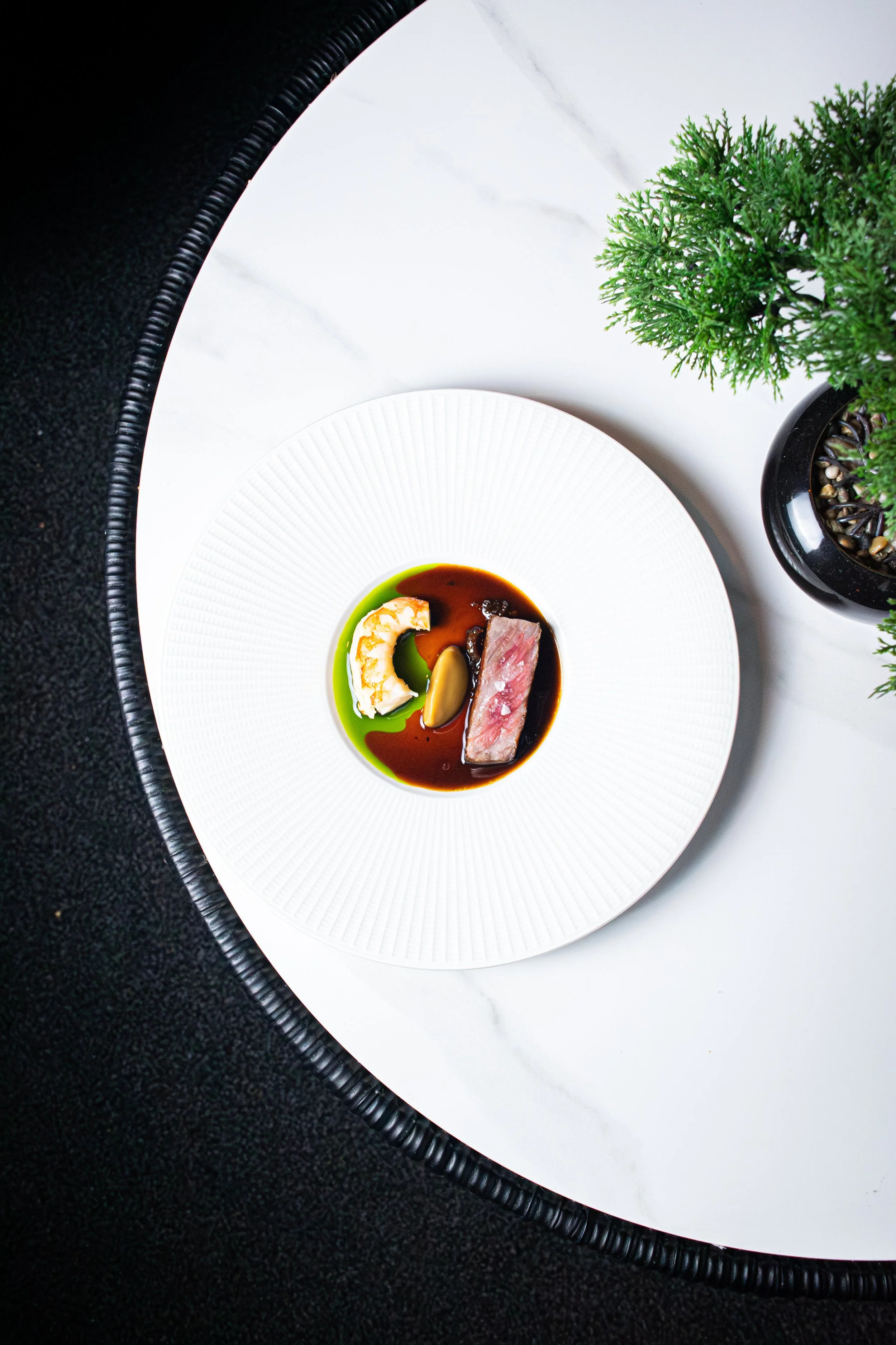 Wagyu Beef & Prawn at 8