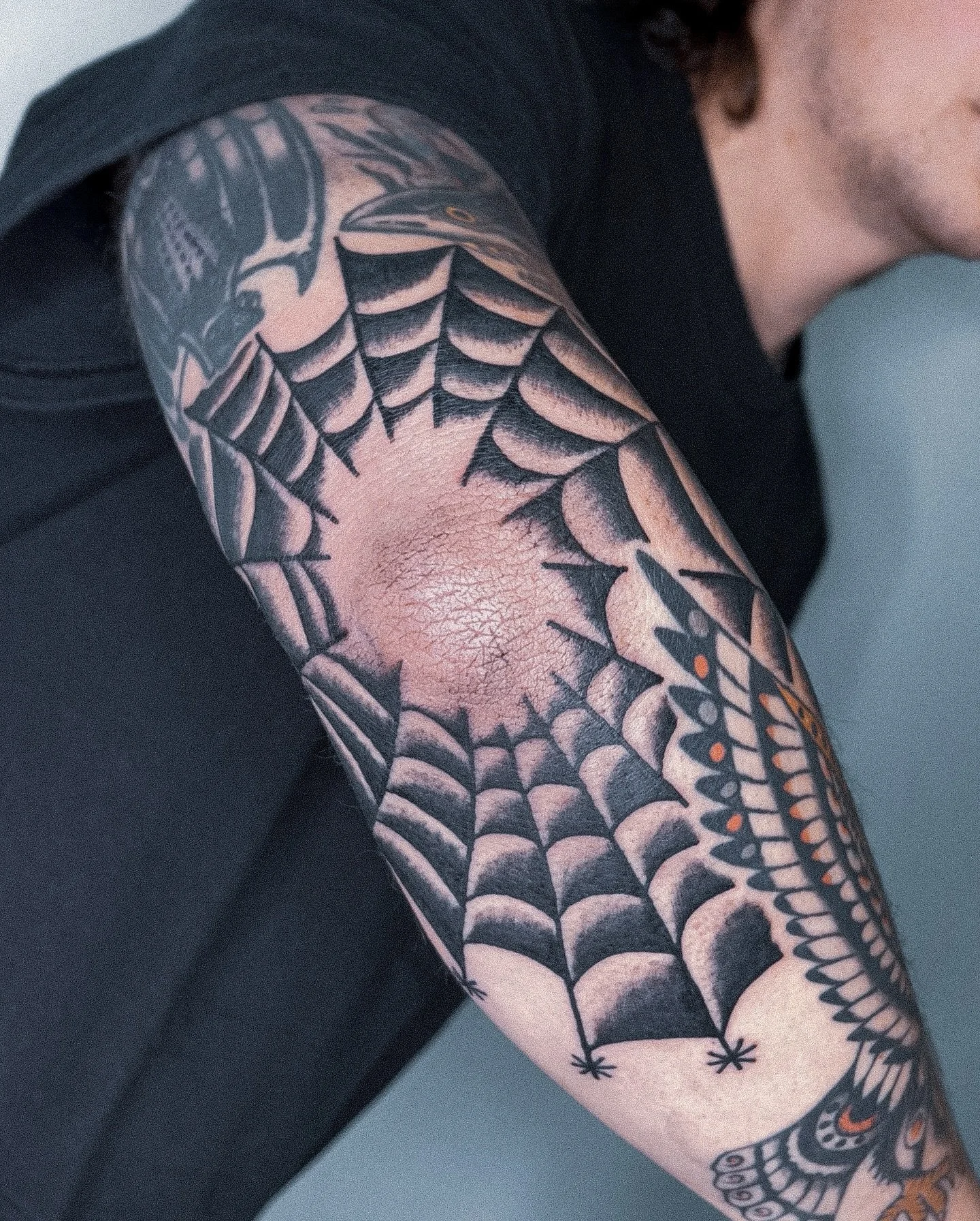 Telara&ntilde;a para @edu98martinez 🕸️
Muchas gracias t&iacute;o!!
Tengo tiempo para tatuarte este mes en Valladolid 📲