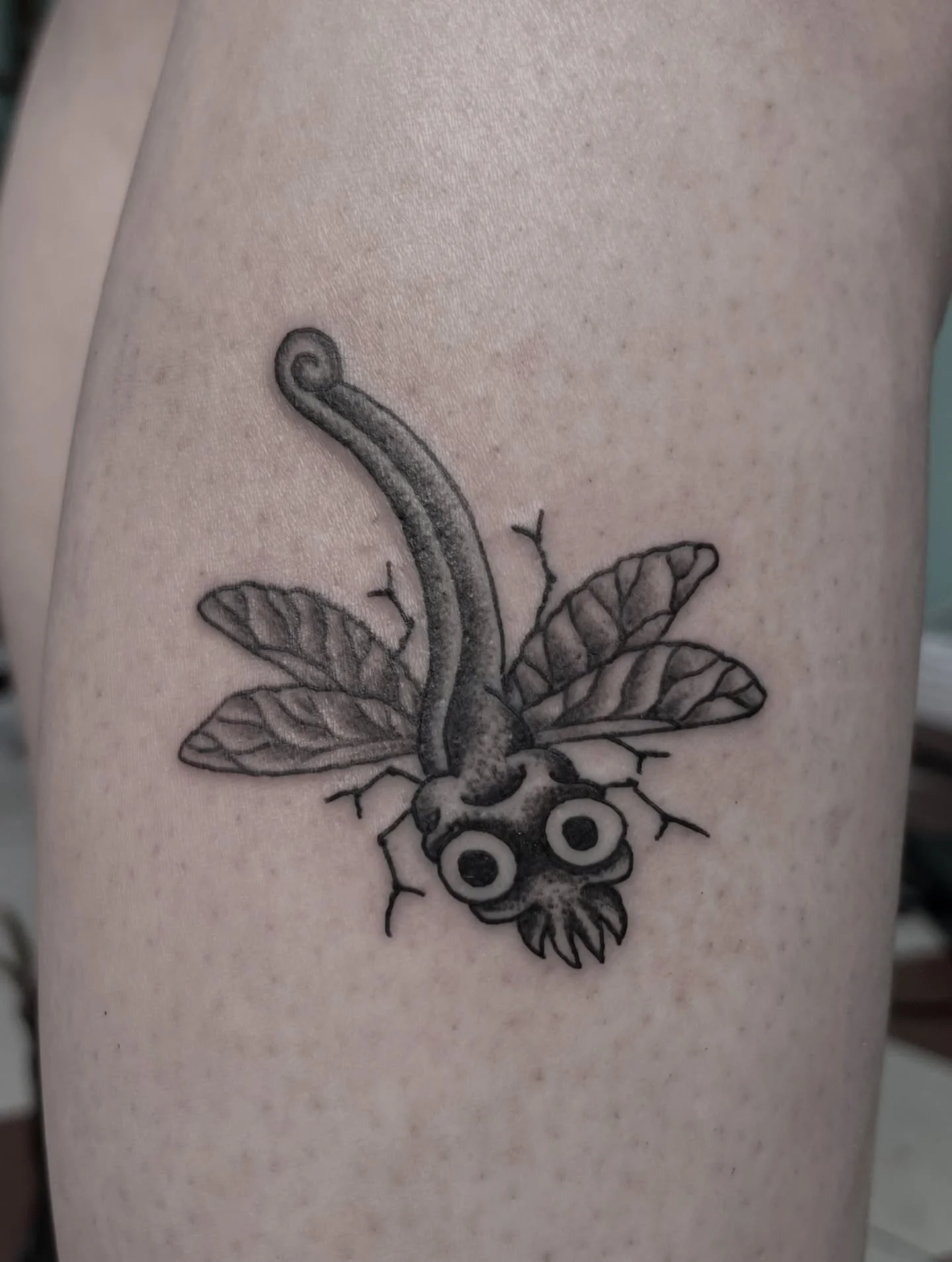 Lil&rsquo; dragonfly yokai for Dianne, thank you 🐉🪰🥄
