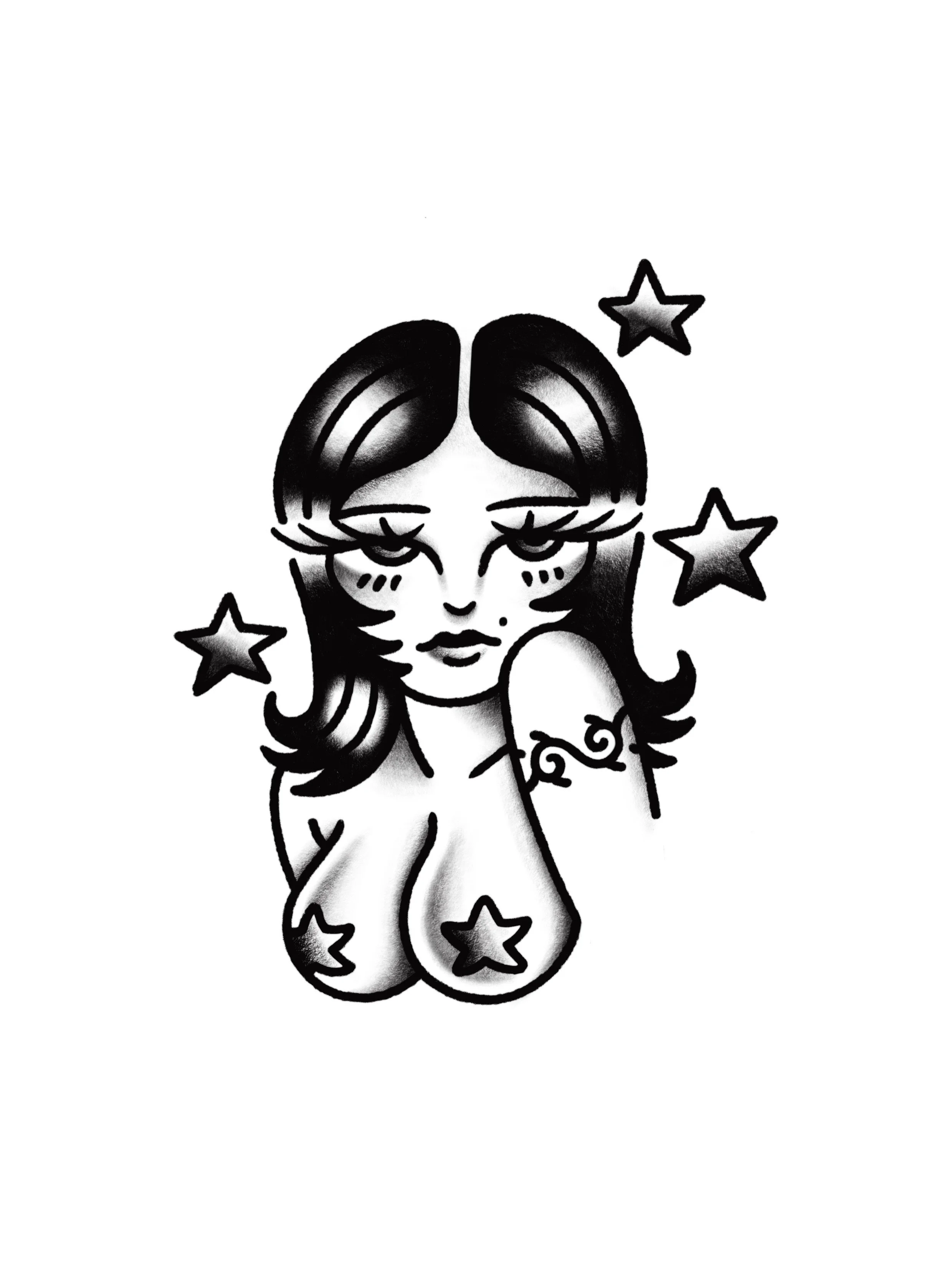 Babe available for tattoo 🖤
If you were searching for a girl with big tatas, look no further i gotchu 

Available in b&amp;w and in colour 💫 Really keen on tattooing her! DM to book 🫶

📍Graefestra&szlig;e 10, @hanabusaelectrictattoo 
.
.
.
.
.
.
