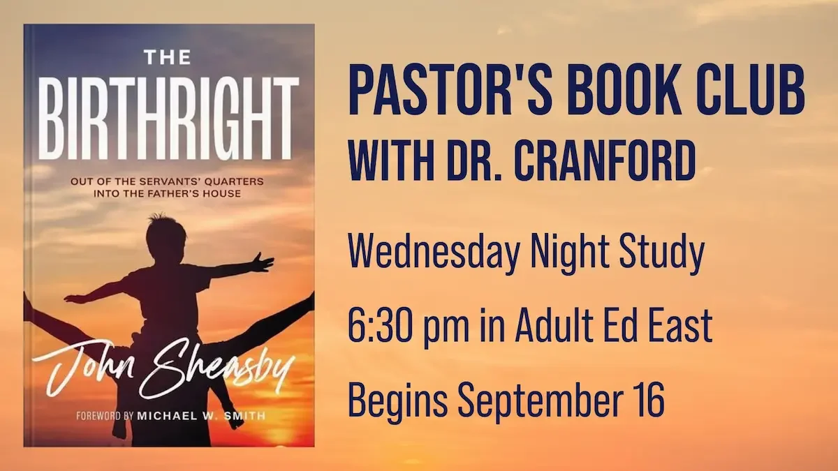 Pastor's Book Club Begins